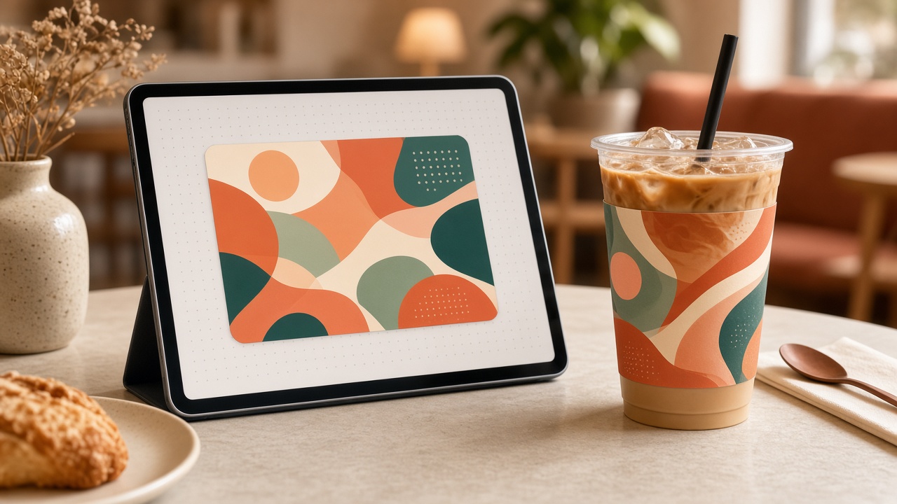 Làm tem ly quán cafe / trà sữa không cần Illustrator