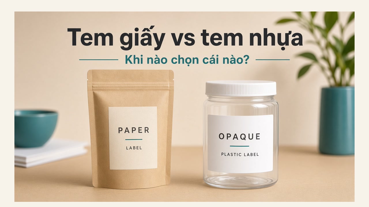Tem giấy vs tem nhựa: khi nào chọn cái nào?